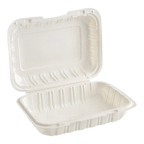 9"X6" Eco Friendly Microwavable , Food Containers with Clamshell Hinged Lid - Image 4