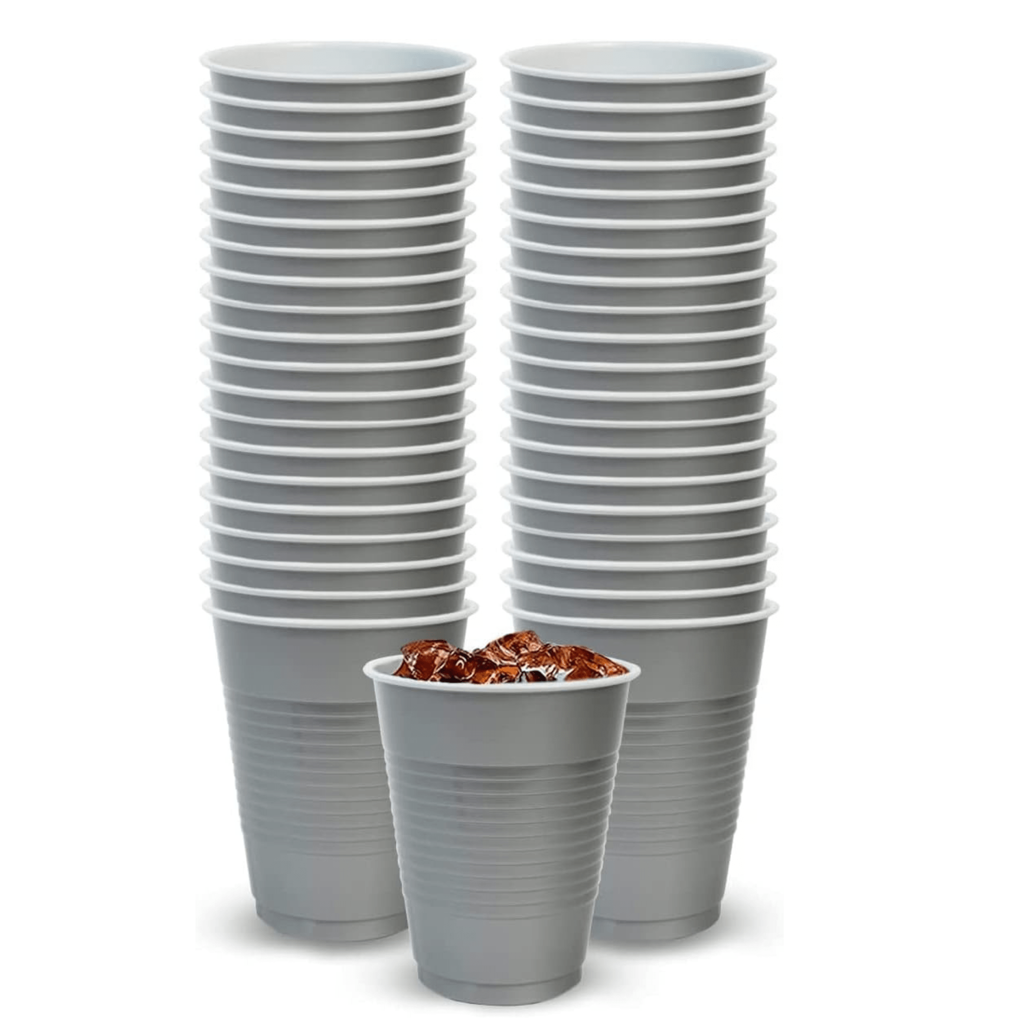 Hanna K. Signature Plastic Cups Silver 9 oz - Image 5