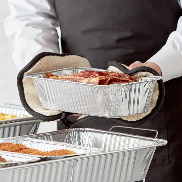 Disposable Aluminum 5LB Loaf Pans Chafing Dish Buffet Party Set with Handy Lighter 20 Pc - Image 10