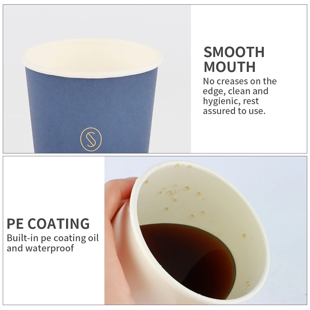 Disposable Wholesale Colorful Custom Logo Printed Pe Coated Kraft Hot Drink Double Wall Paper Coffee Cups for Hot Drink - Image 4