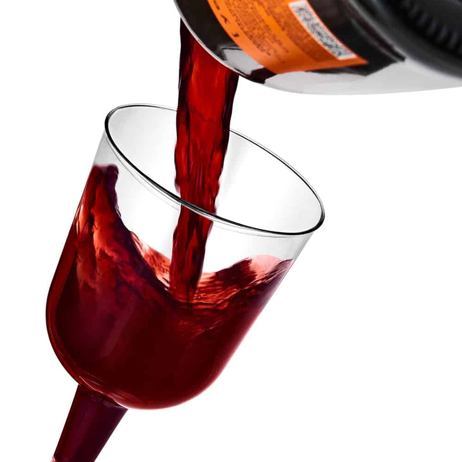 Hanna K. Signature Premium Heavy Weight Plastic Clear Wine Glasses 5oz - Image 3