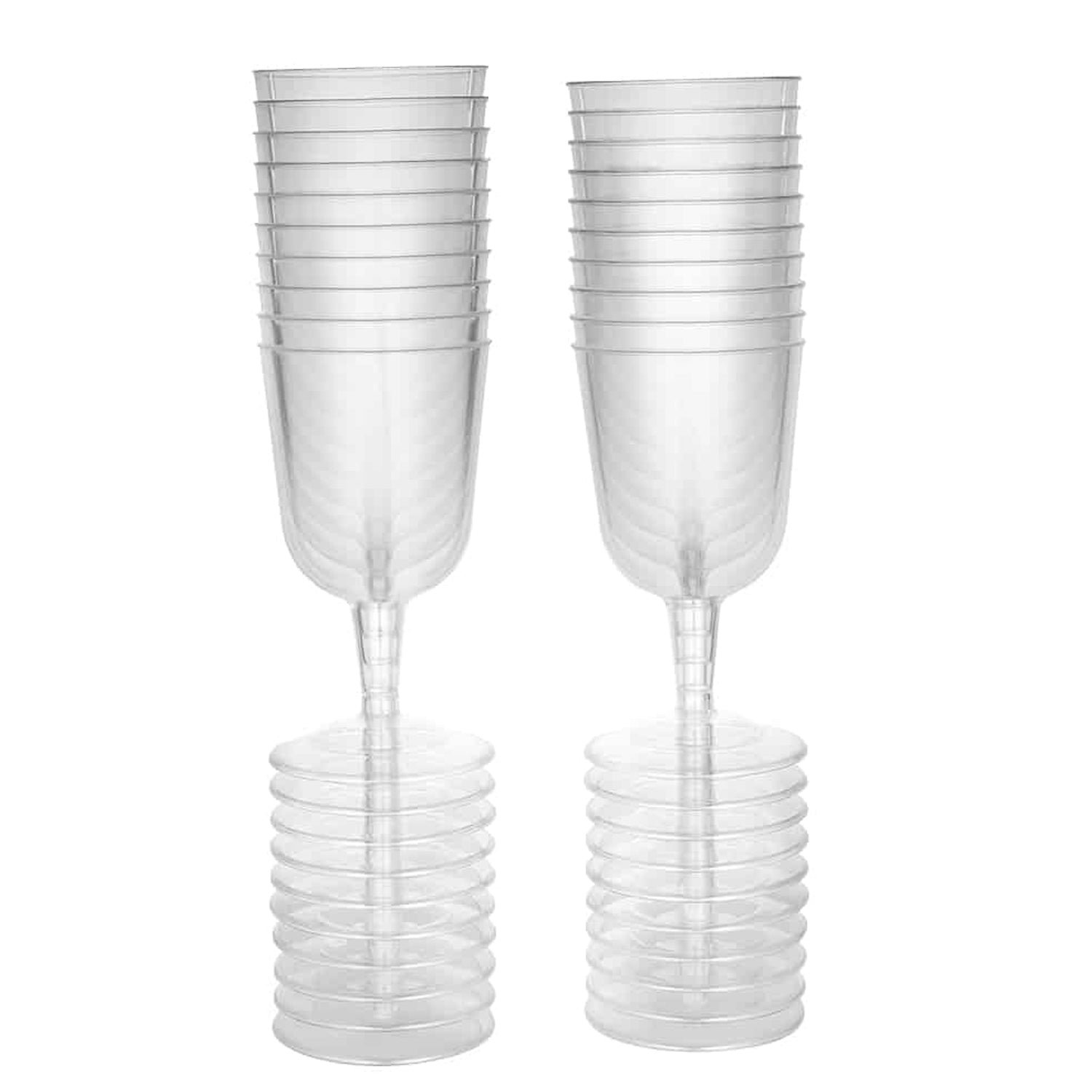 Hanna K. Signature Premium Heavy Weight Plastic Clear Wine Glasses 5oz - Image 4