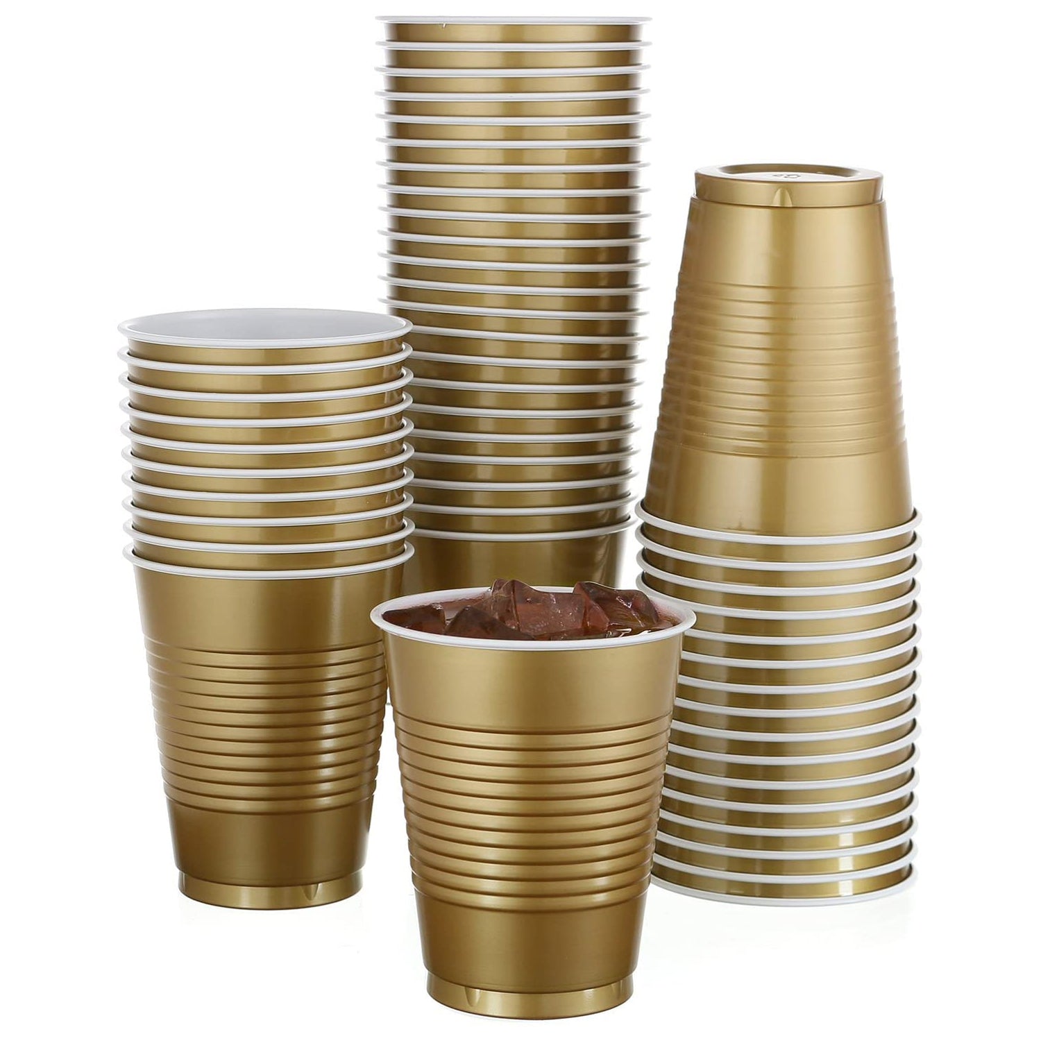 Hanna K. Signature Plastic Cups Gold 18 oz - Image 3