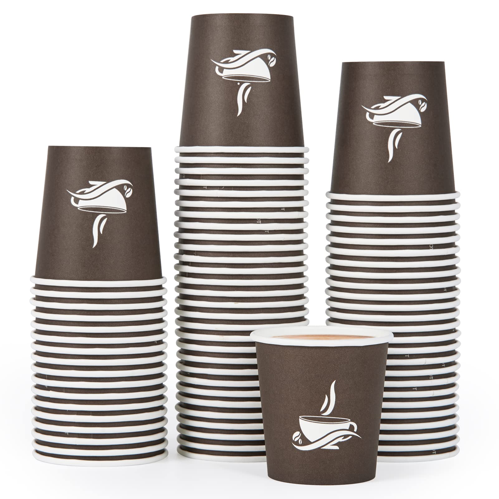 4 Oz 8 Oz 12 Oz Coffee Paper Cup Wholesale Disposable Paper Cups Single Wall Paper Cups for Hot Drinks