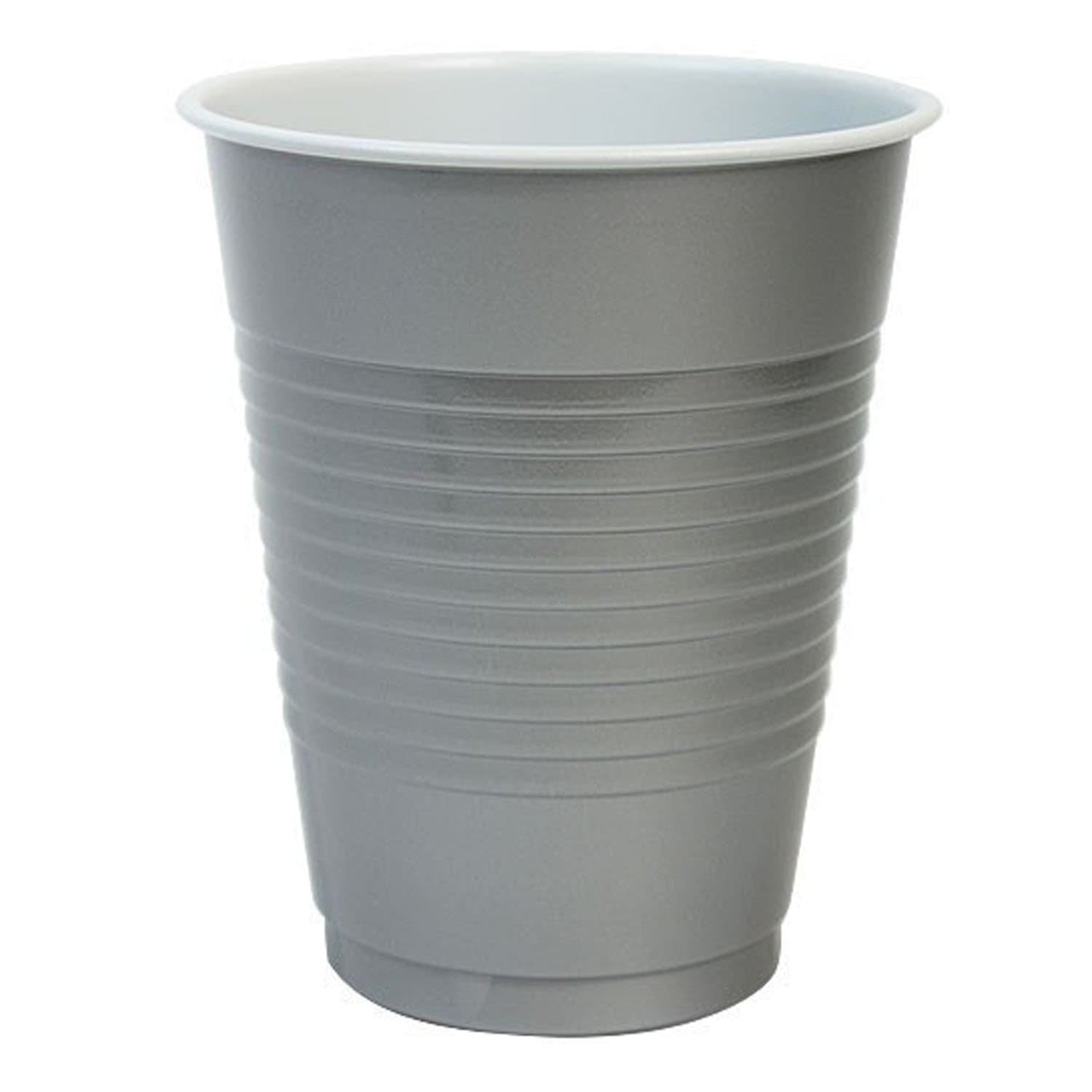 Hanna K. Signature Plastic Cups Silver 18 oz