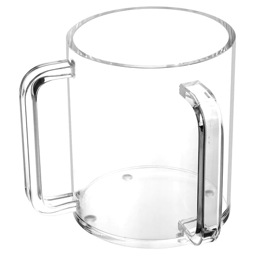 Clear Wash Cup with Clear Handles