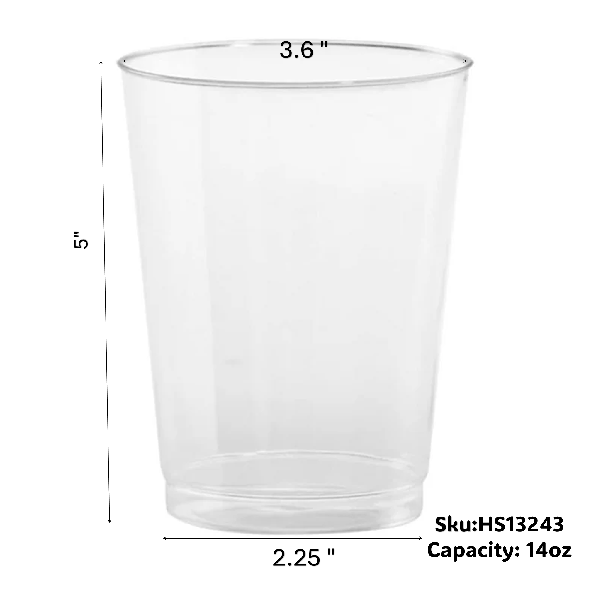 Hanna K. Signature Tumbler Clear 14 oz - Image 2