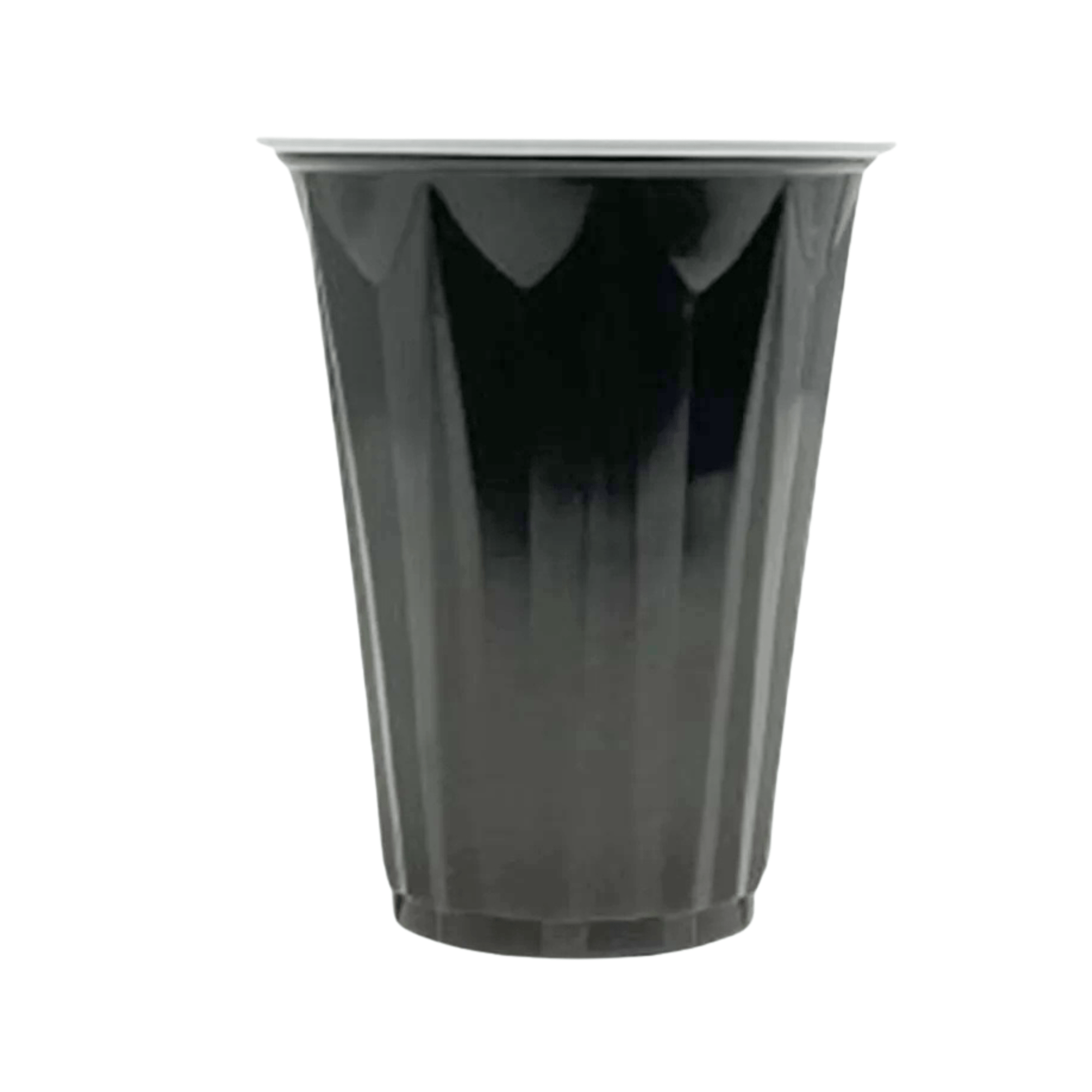 Black Plastic Beverage Cups – 12 oz – Elegant Disposable Drinkware for All Occasions